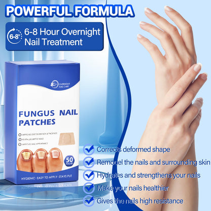 Comfort Toenail Fungus Patches - Extra Strength Hydrogel Overnight Nail Repair (50 Pcs)