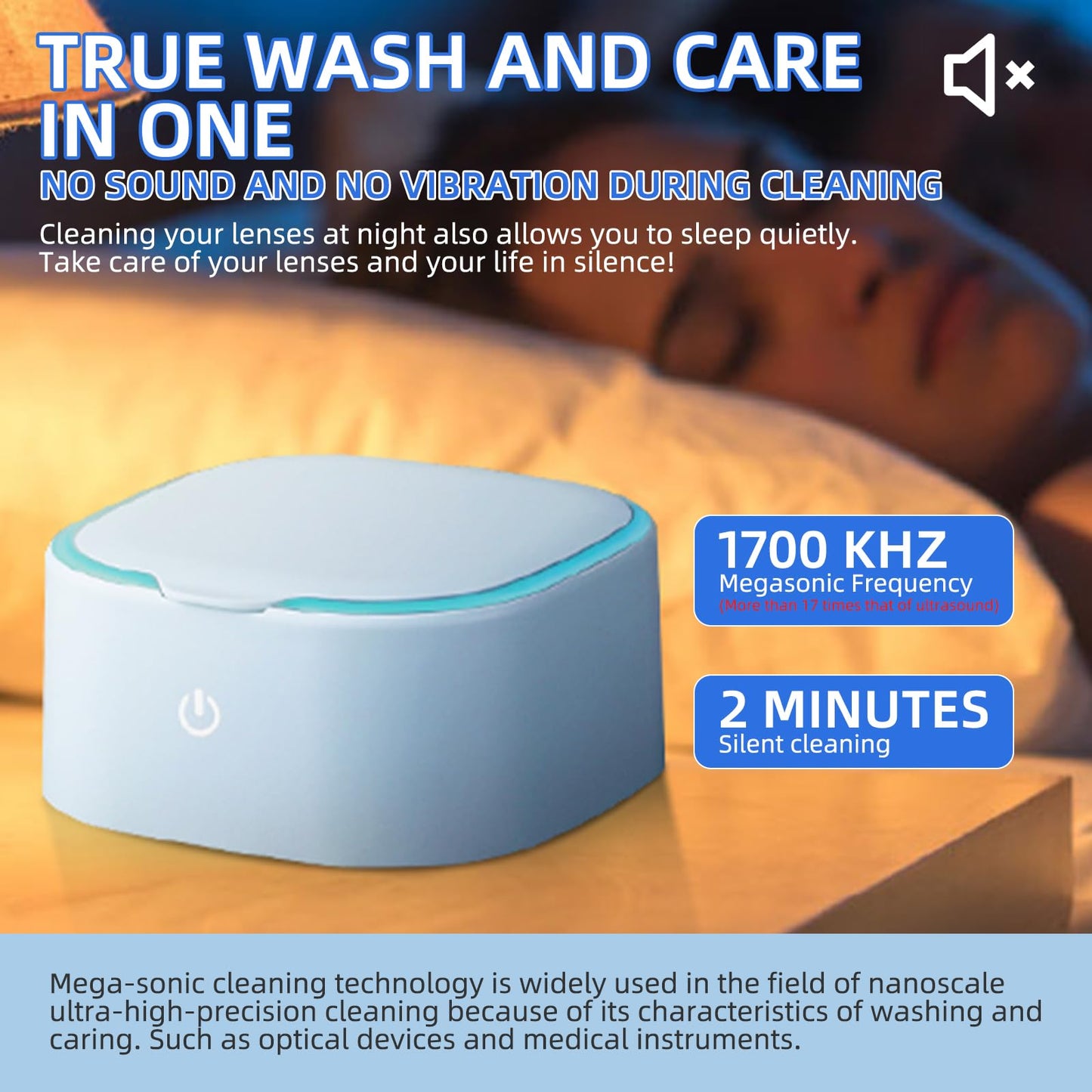 Rigid Keratoplasty Scleral Ultrasonic Cleaner for OK & RGP Lenses