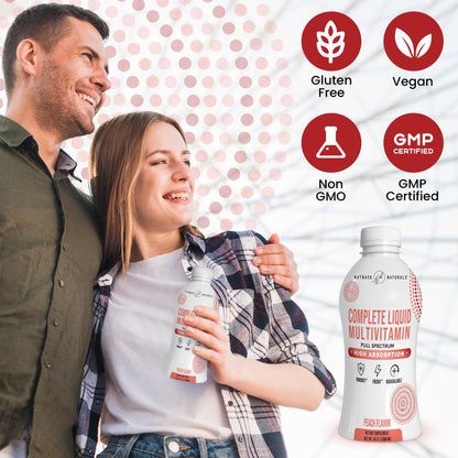 Complete Liquid Multivitamin – High Absorption Blend of Vitamins, Minerals, Amino Acids, Probiotics & Superfoods for Immune, Energy, Joint Health & More | No Sugar Added 30 Servings
