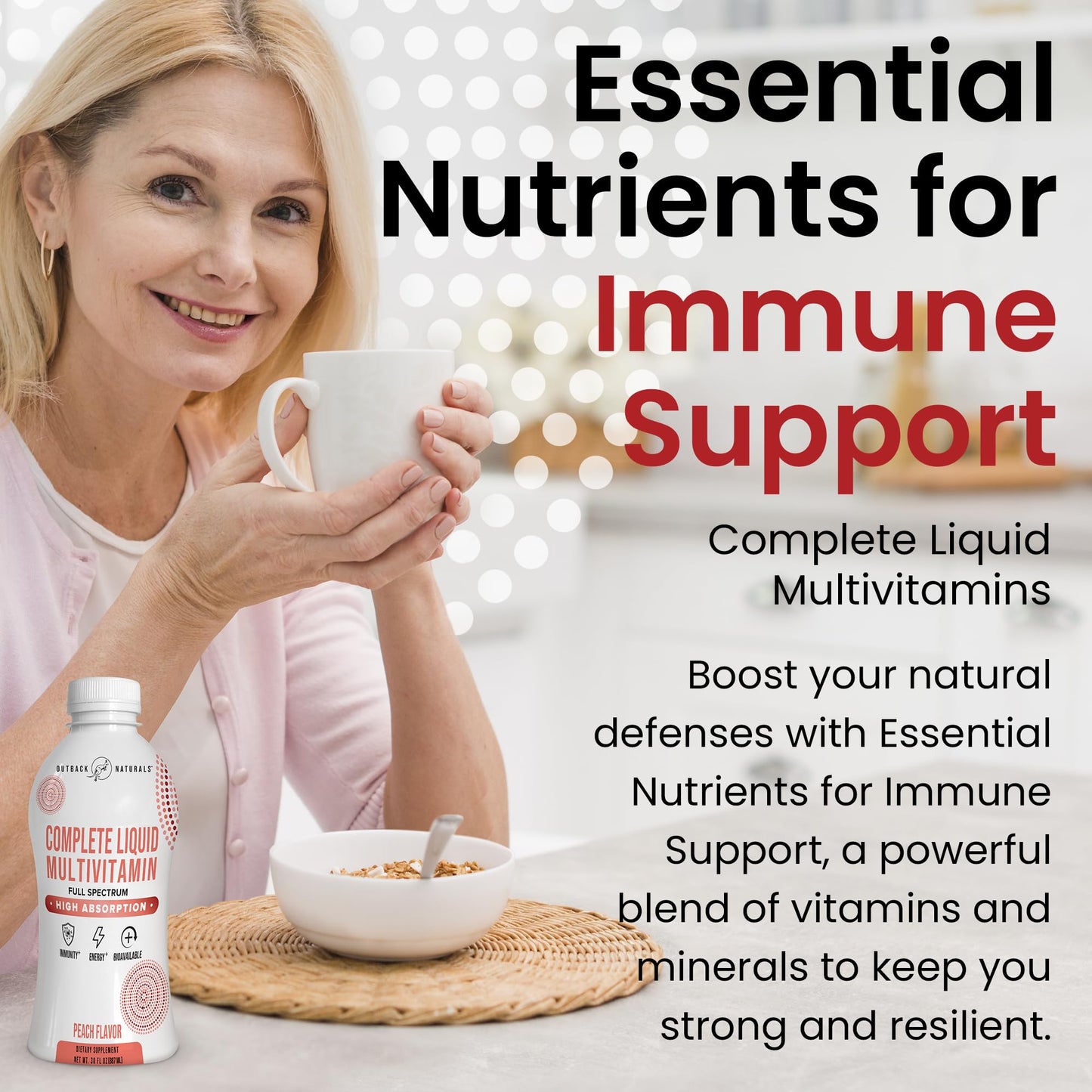 Complete Liquid Multivitamin – High Absorption Blend of Vitamins, Minerals, Amino Acids, Probiotics & Superfoods for Immune, Energy, Joint Health & More | No Sugar Added 30 Servings