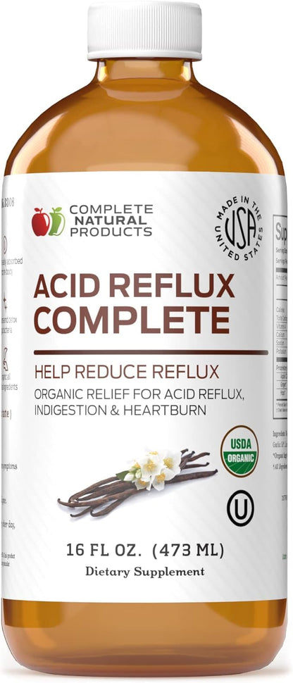 Acid Reflux Complete 16oz - Natural Organic Liquid Heartburn Relief by Complete Natural Products