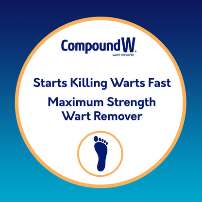 Compound W Maximum Strength One Step Plantar Foot Pads, 20 Count – Wart Removal