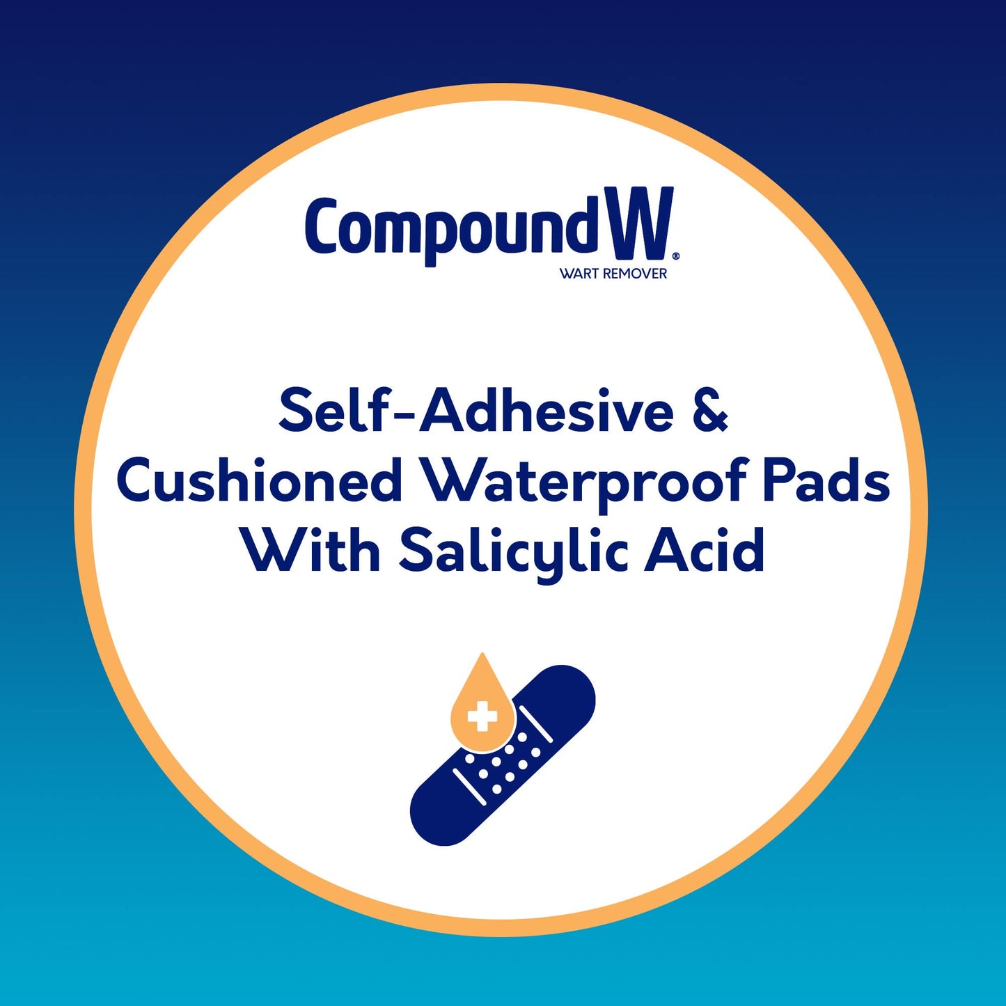Compound W Maximum Strength One Step Plantar Foot Pads, 20 Count – Wart Removal