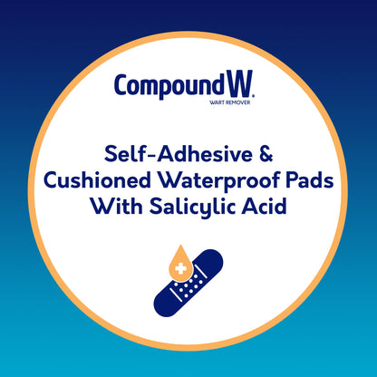 Compound W Maximum Strength One Step Plantar Foot Pads, 20 Count – Wart Removal