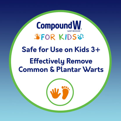 Compound W One Step Strips for Kids – 10 Medicated Wart Remover Strips, 2 Pack