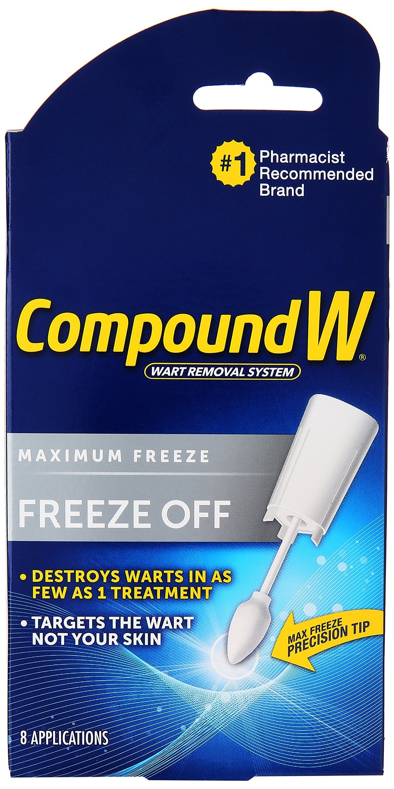 Compound W Wart Remover Freeze Off Kit (8 ct) – Packaging May Vary | Pharmacist-Recommended
