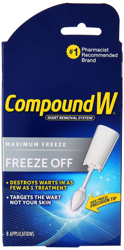 Compound W Wart Remover Freeze Off Kit (8 ct) – Packaging May Vary | Pharmacist-Recommended