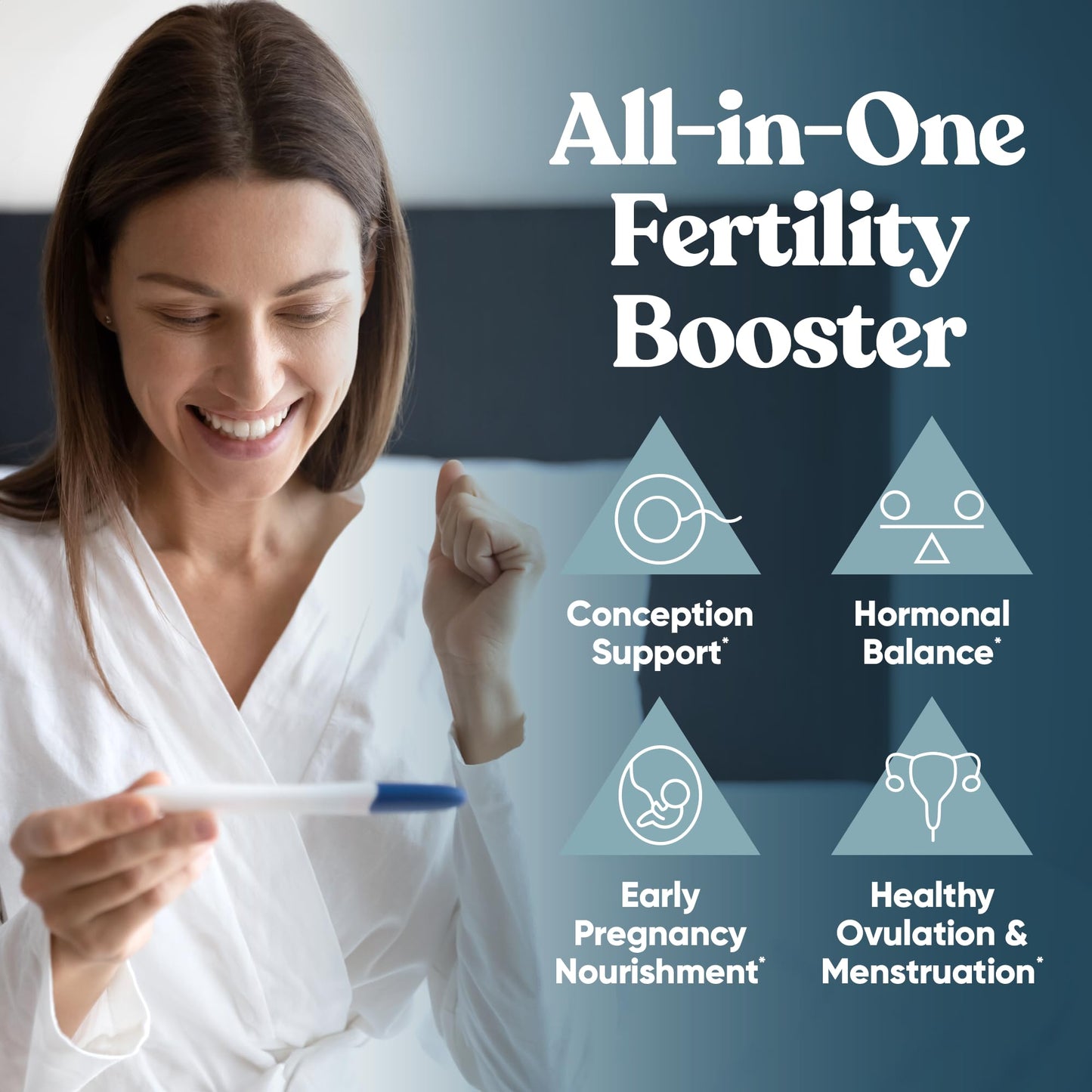 Conception Fertility Supplements for Women – Ovulation & Hormonal Balance | Prenatal Support (60 Veg Soft Capsules)