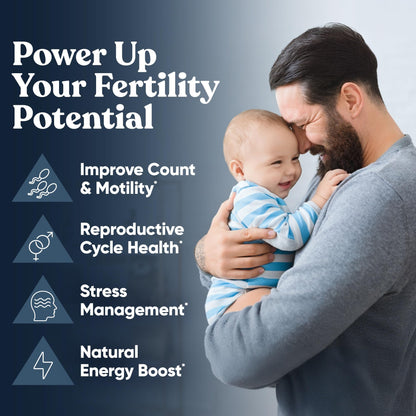 Conception For Him - Men's Fertility Supplements (60 Veg Soft Capsules) | Male Fertility Booster
