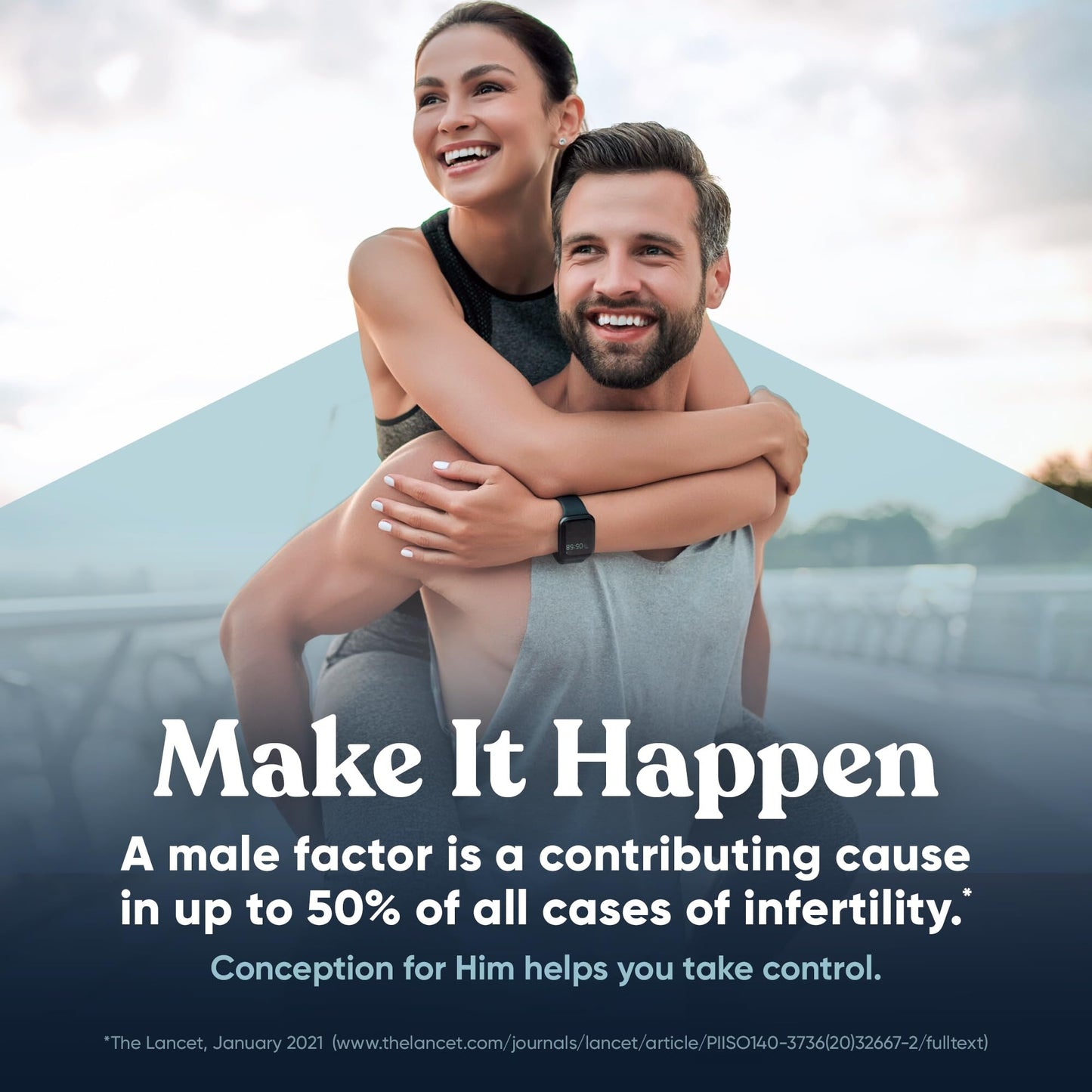 Conception For Him - Men's Fertility Supplements (60 Veg Soft Capsules) | Male Fertility Booster