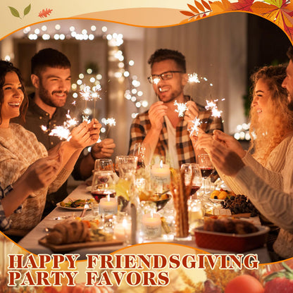 Conelist 6-Piece Thanksgiving Candles Set | 3.5oz Soy Wax Pumpkin-Scented Glass Jars
