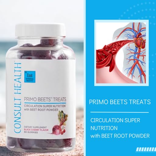 Consult Health Primo Beets Gummies – Circulation Support (Beet Root, Black Cherry)