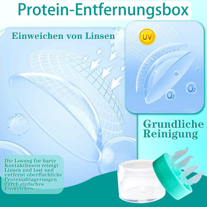 Contact Lens Cleaner Tray | Rinse & Dry Case for RGP/Hard Lenses (150ml)