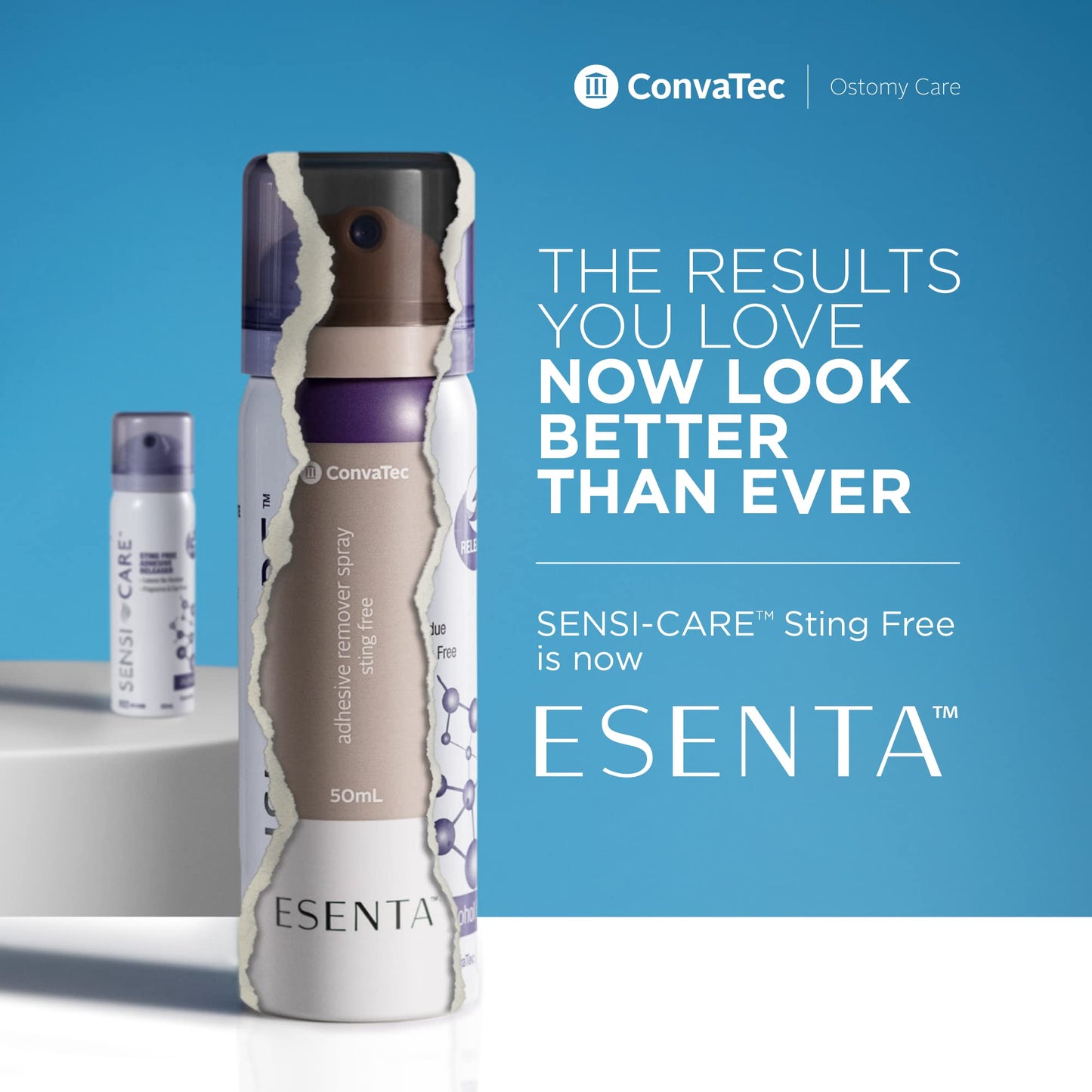 ConvaTec ESENTA Sting-Free Adhesive Remover Spray – 50 mL, Latex-Free