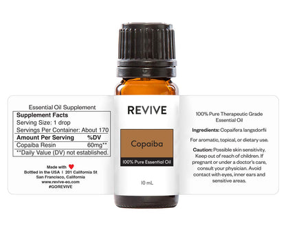 Copaiba Essential Oil by Revive Essential Oils – 100% Pure Therapeutic Grade