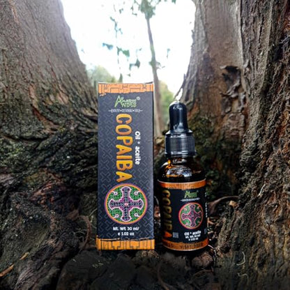 Copaiba Oil 30ml – 100% Pure & Natural, Steam-Distilled from Wild-Harvested Copaifera Officinalis