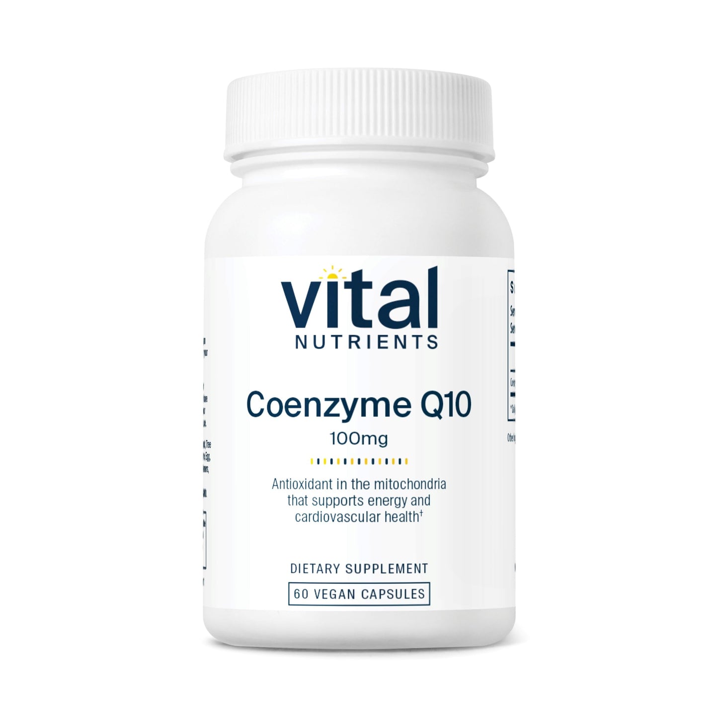 Vital Nutrients CoQ10 100mg – Vegan CoQ10 Supplement | Heart Health & Energy