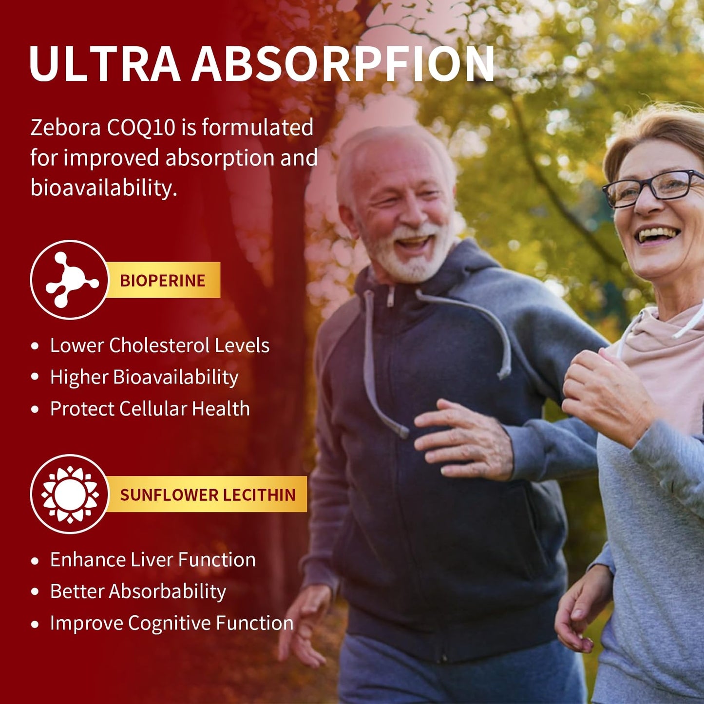 CoQ10 600mg Softgels - Extra Strength CoQ10 with Omega-3, PQQ & BioPerine (120 Softgels)