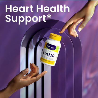 Healthy Origins CoQ10 600 mg – Yeast-Fermented, Non-GMO, 60 Softgels | Heart Health & Cellular Energy