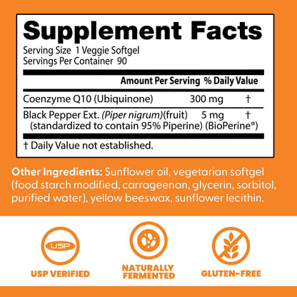 Doctor's Best High Absorption CoQ10 - Heart & Energy Support with Bioperine