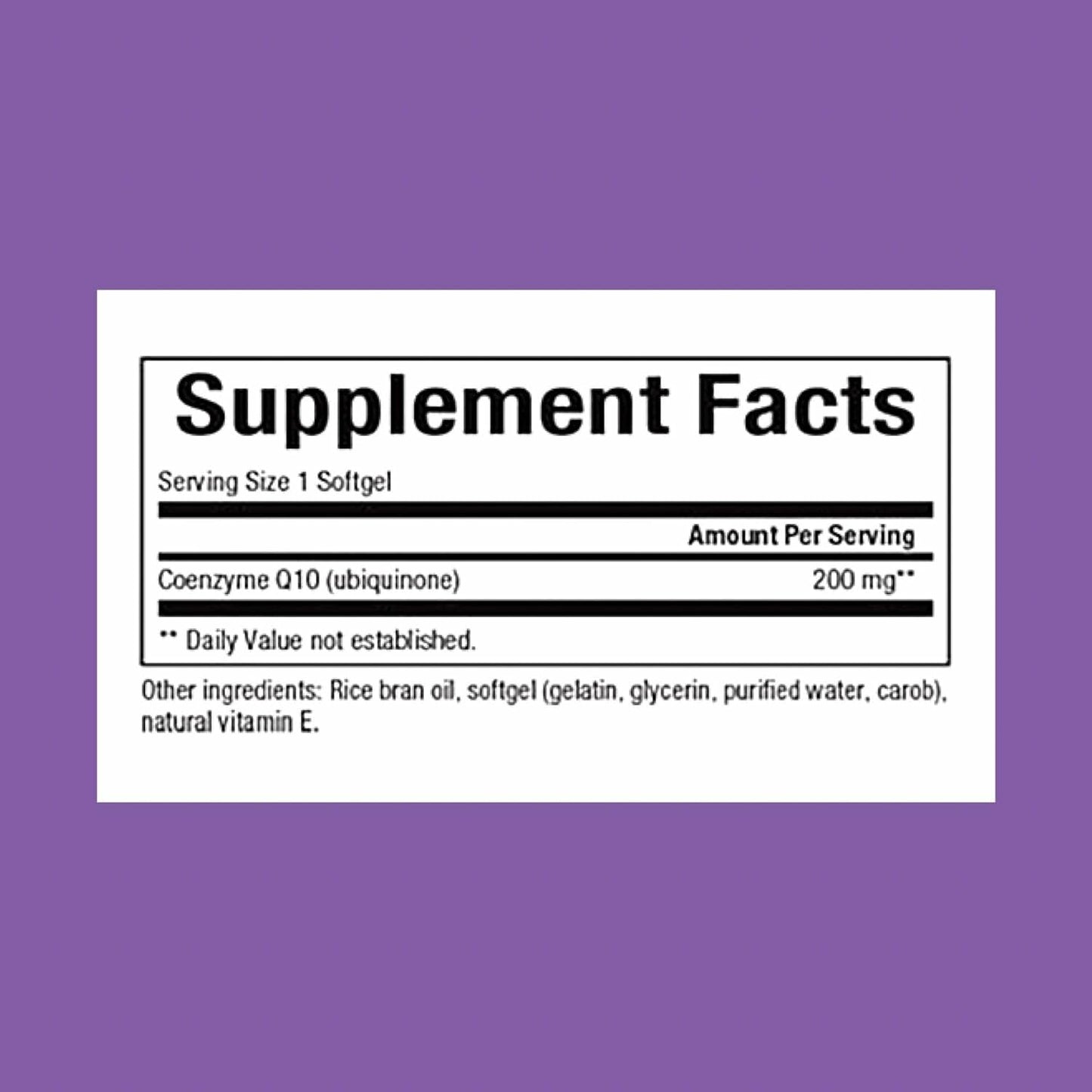 Natural Factors CoQ10 200 mg - Antioxidant Support for Energy & Heart Health | 60 Softgels