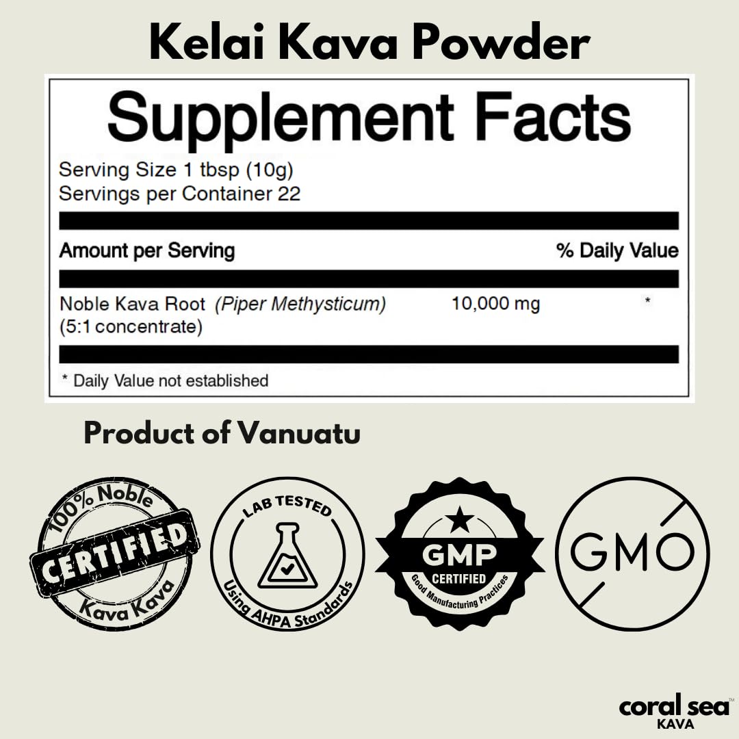 Kava Powder Noble Kava Root – Vanuatu 8oz | Calming, Ceremonial Pacific Tradition