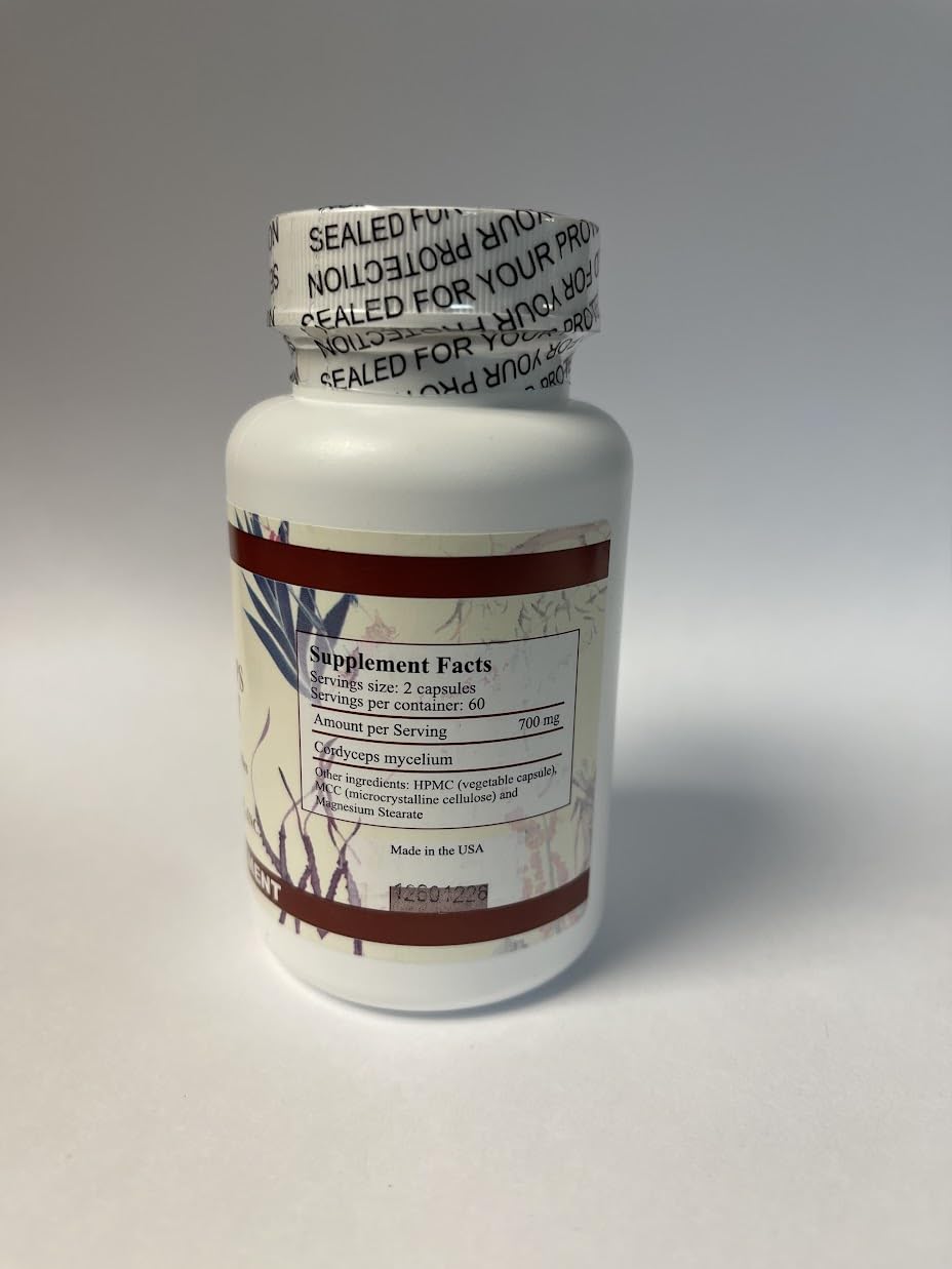 Cordyceps Extract - 120 Caps | Premium Cordyceps Sinensis Supplement