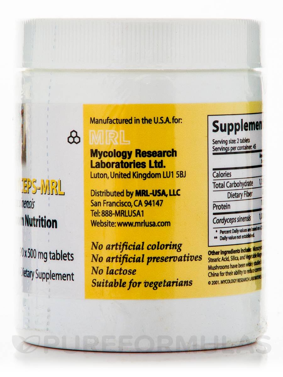 Cordyceps Sinensis-MRL 500 mg – 90 Tablets | Mycology Research Laboratories