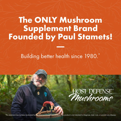 Host Defense Cordyceps Capsules – Immune & Energy Support (120 Capsules)