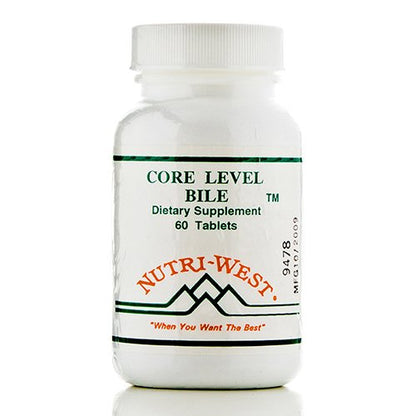 Core Level Bile - 60 Tablets by Nutri West | Biliary Support