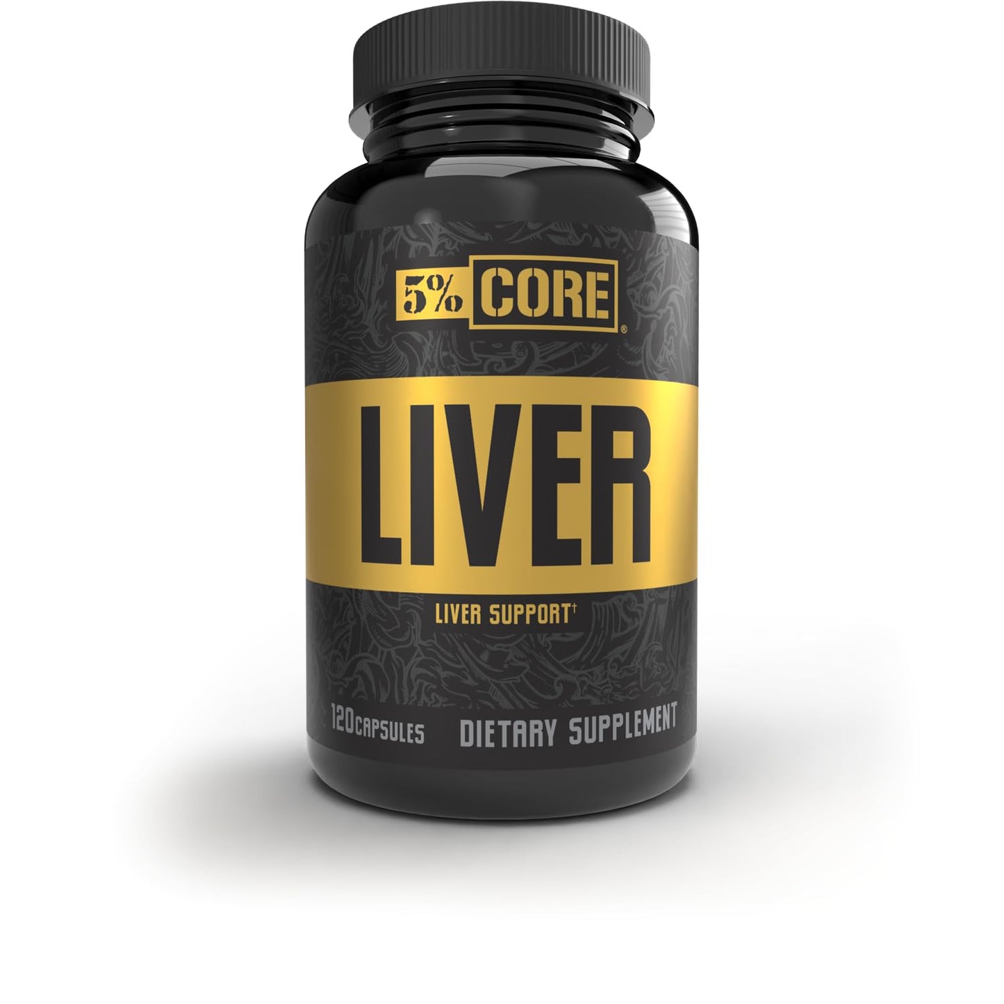 5% Core Liver Support | NAC 1000mg, Milk Thistle 750mg, L-Glutathione 300mg | Liver Cleanse Detox & Repair Supplement (30 Capsules)
