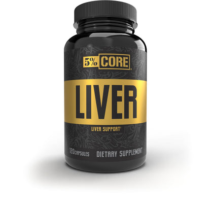 5% Core Liver Support | NAC 1000mg, Milk Thistle 750mg, L-Glutathione 300mg | Liver Cleanse Detox & Repair Supplement (30 Capsules)