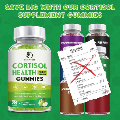 Cortisol Detox Gummies for Women – Mood, Sleep & Focus (30-Day Vegan)