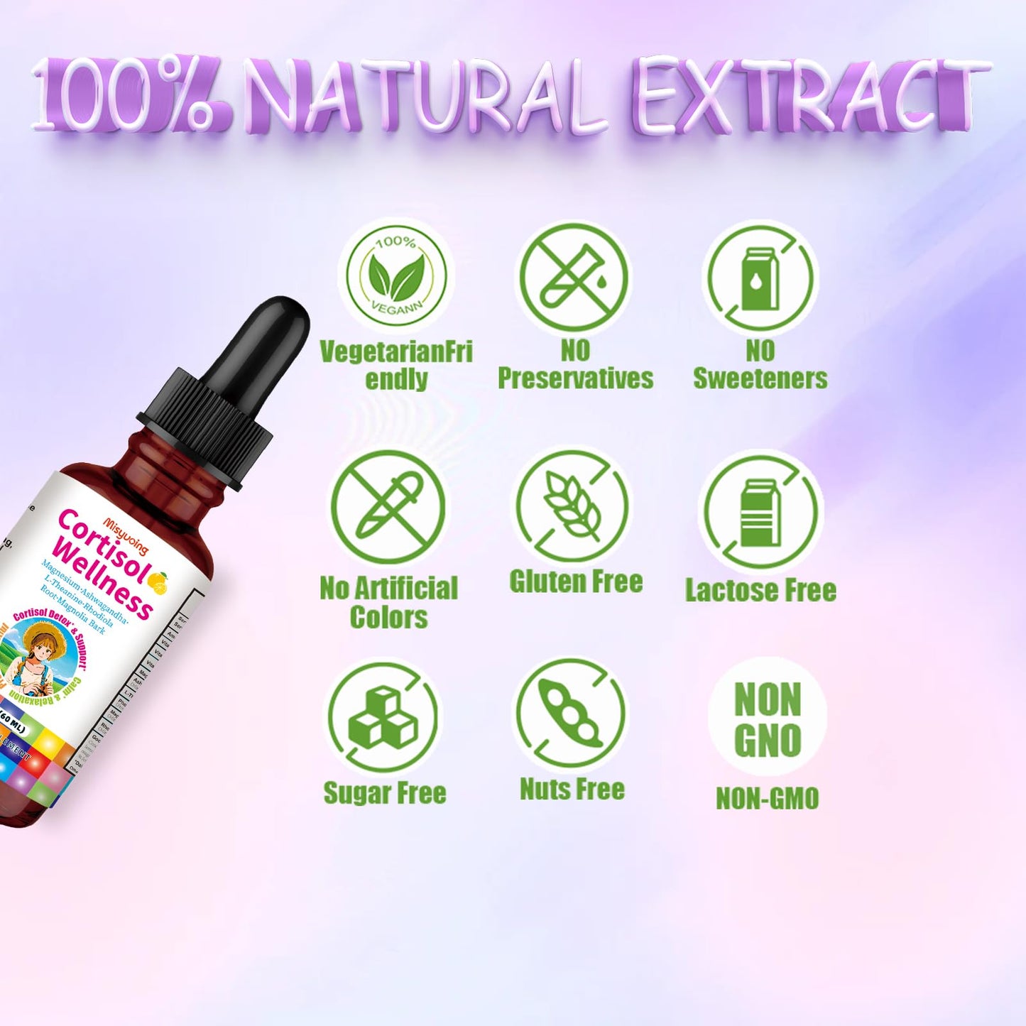 Misyvoing Cortisol Drops – 18-in-1 Detox for Women | Mood, Sleep & Focus