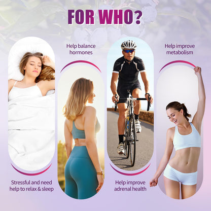 Cortisol Supplements for Women & Men | 10-in-1 Detox Manager, Blueberry (2 fl oz)