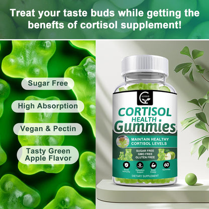 Sugar-Free Cortisol Gummies | 9-in-1 Stress Support for Women