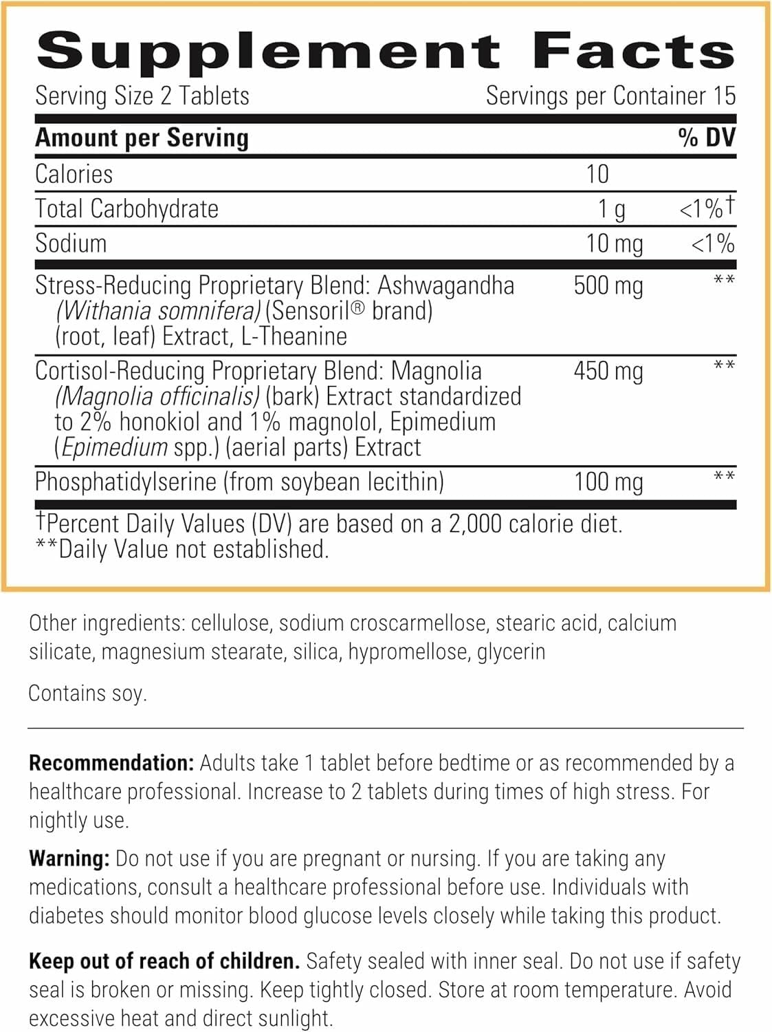 Integrative Therapeutics Cortisol Manager - Adrenal Health Support Supplement for Healthy Stress Response* - Vegan, Dairy-Free & Gluten-Free - 30 Tablets (15 Servings)