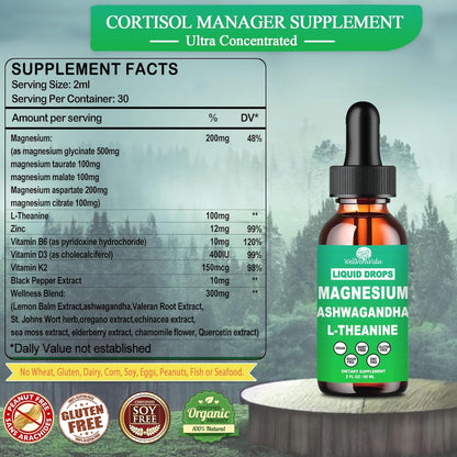 Cortisol Supplements for Women & Men – Lemonade Drops with Magnesium & Ashwagandha