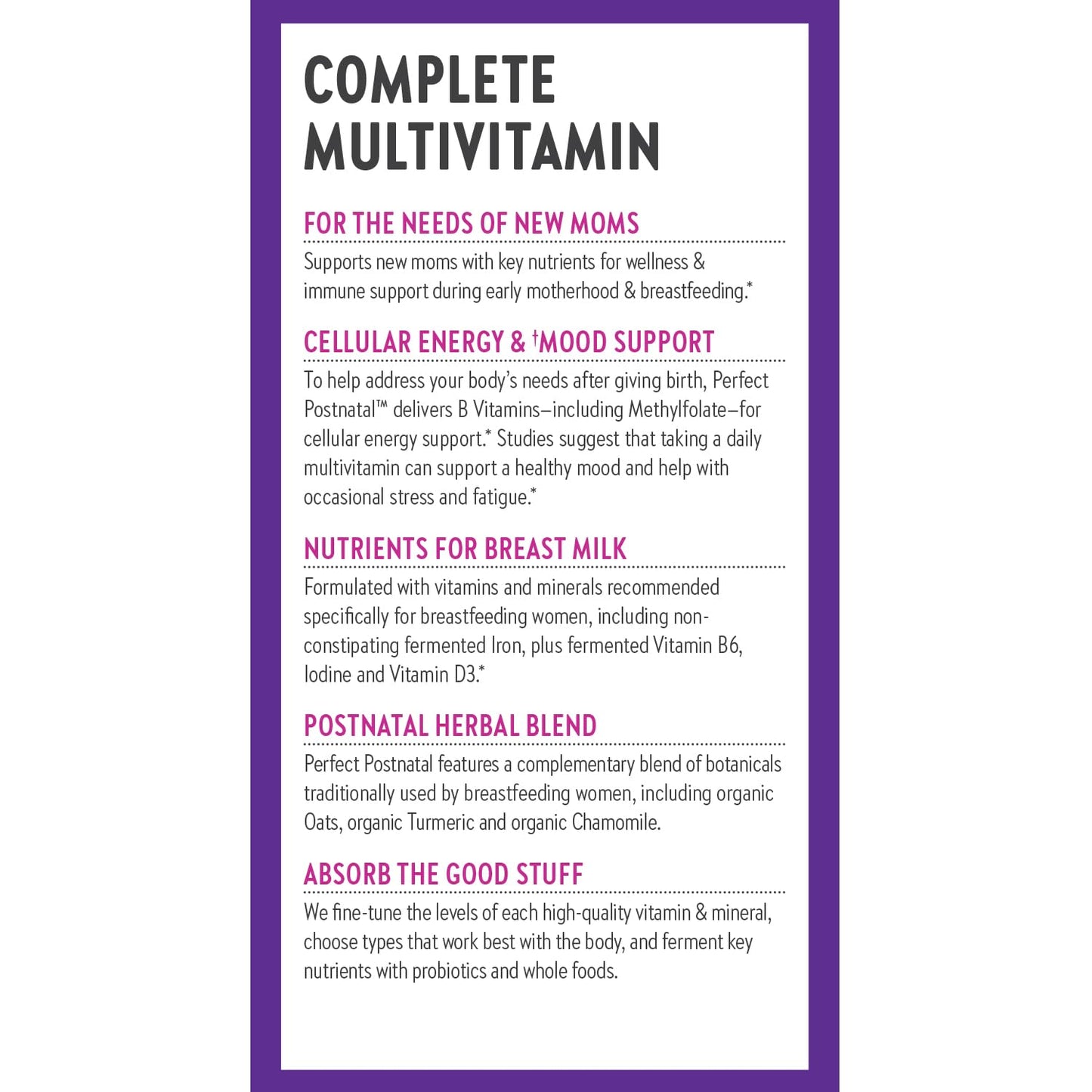 New Chapter Postnatal Vitamins – Lactation Support, Fermented D3, Organic (96 Count) | Non-GMO