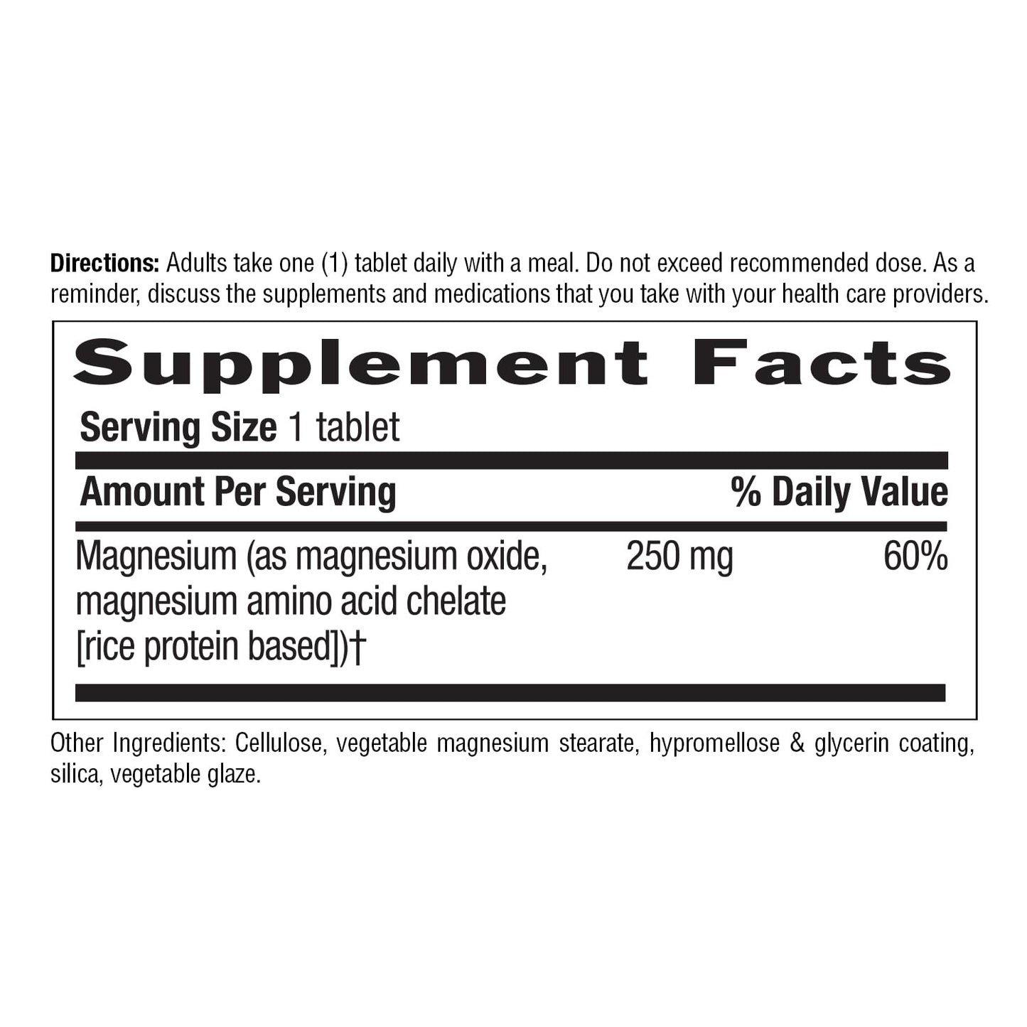Country Life Chelated Magnesium 250mg – Supports Bone & Immune Health | Daily Supplement 240 ct
