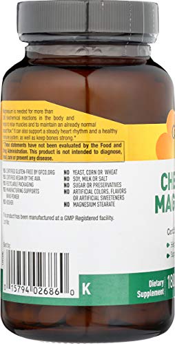 Country Life Chelated Magnesium 250mg - Supports Heart, Bone & Muscle Health | Vegan-Friendly, Gluten-Free