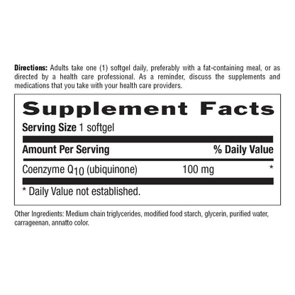 Country Life CoQ10 100 mg – 120 Softgels | Gluten Free & Vegan | Heart Support
