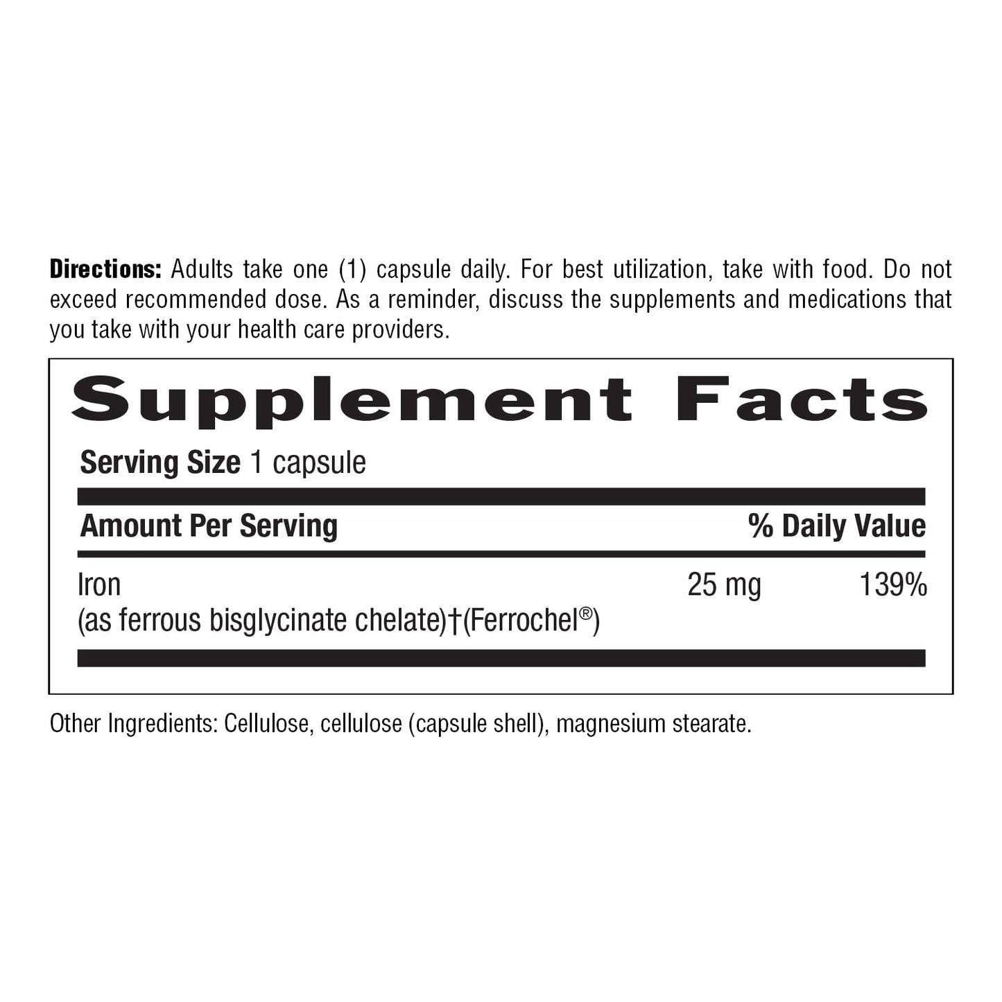 Country Life Easy Iron 25mg Capsules – Ferrochel Non-Constipating Vegan Iron Supplement (Pack of 2)