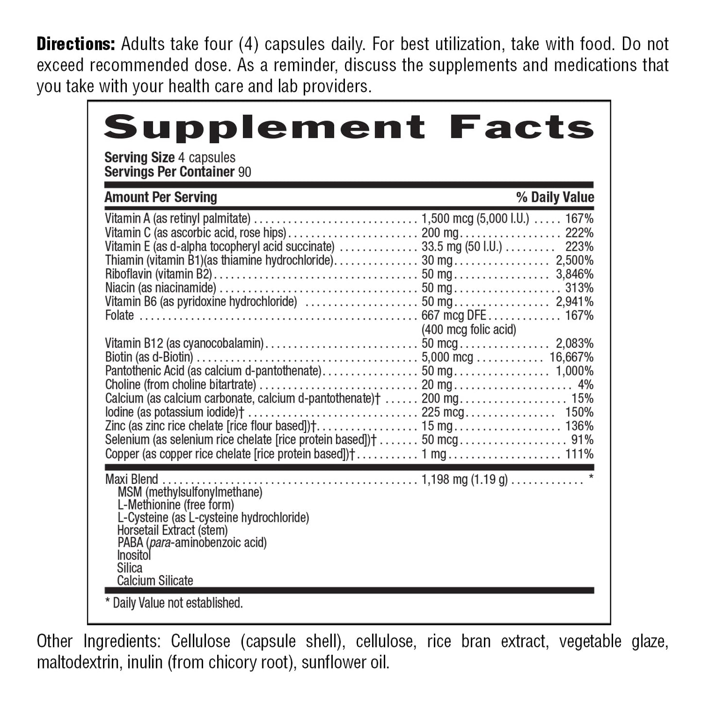 Country Life Maxi-Hair Plus 5000 mcg Biotin – Gluten Free & Vegetarian, 360 Capsules