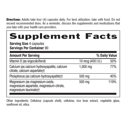 Country Life Target-Mins Calcium Magnesium with Vitamin D – 360 Vegan Capsules