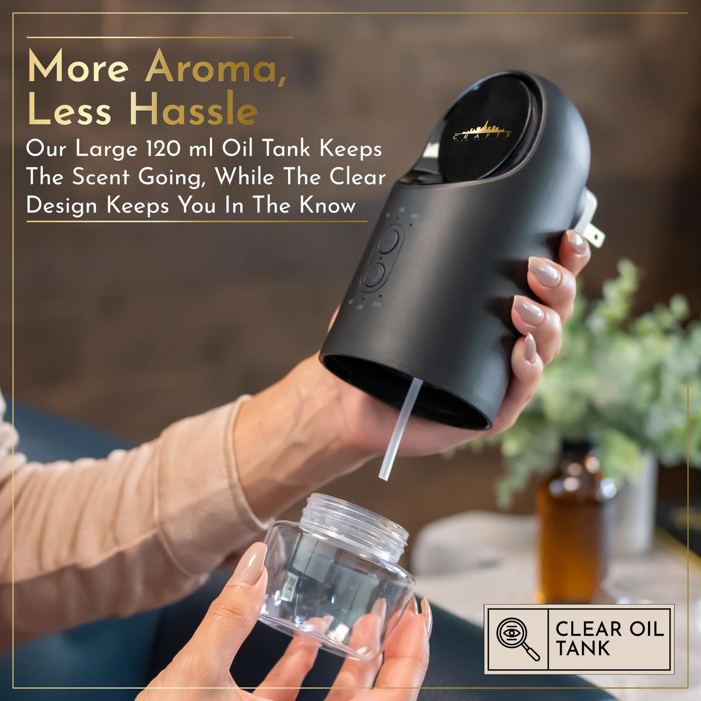 Crafts and the City Esscentialight Wireless Waterless Diffuser – Cordless Plug-In