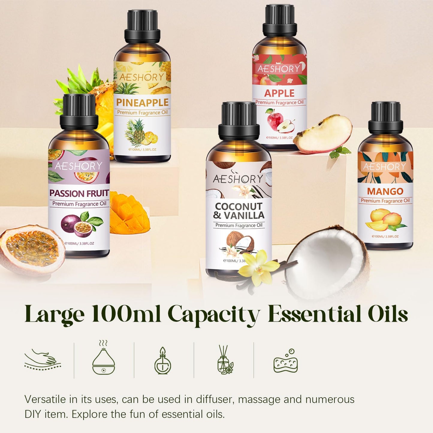Cranberry Fragrance Oil 100ml (3.38 FL OZ) – Aromatherapy for Diffusers, Massage & DIY