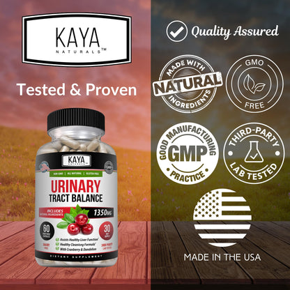Kaya Naturals D-Mannose 60 Veggie Capsules (Pack of 2) | Urinary Tract & Bladder Health