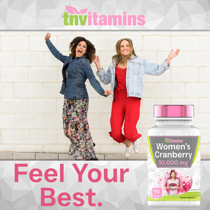 Cranberry Pills for Women - 30,000 mg, 90 Caps | Pack of 2 | UTI Support | Made in USA