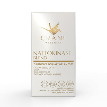 CRANE WELLNESS Nattokinase 6,000 FU | Non-GMO, Vegan, Gluten Free | Made in Japan